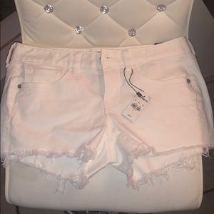 Express shortie low rise shorts